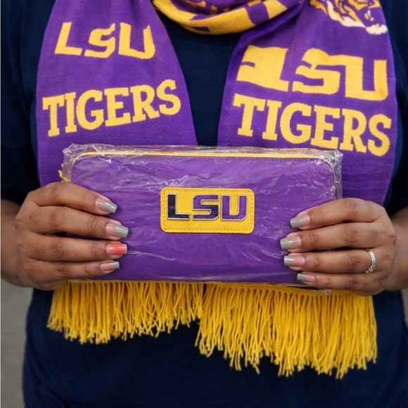 lsu Handbags - NWT LSU Purple and Yellow Wallet
